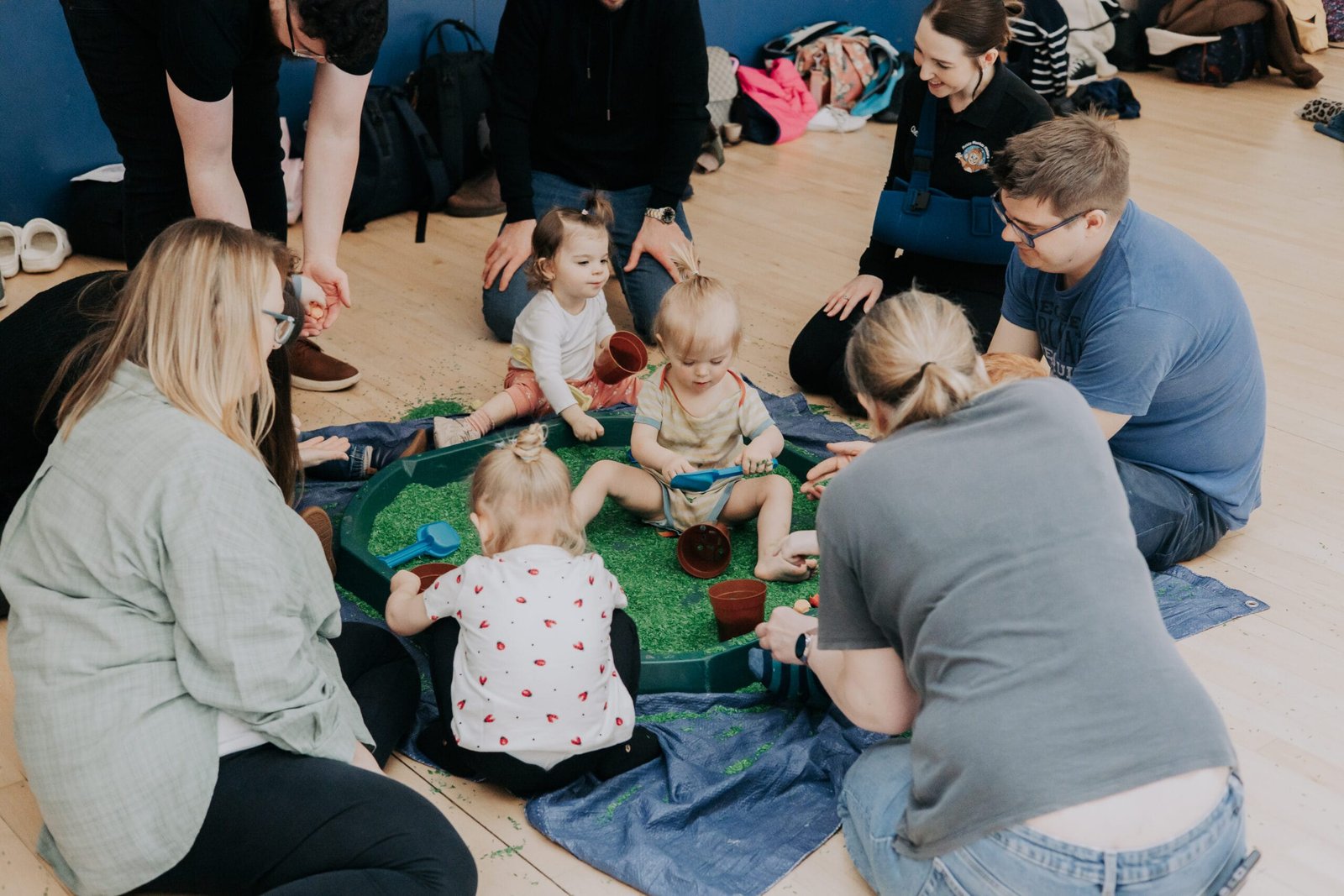 A moment from a Messy Monkey Makers sensory play session