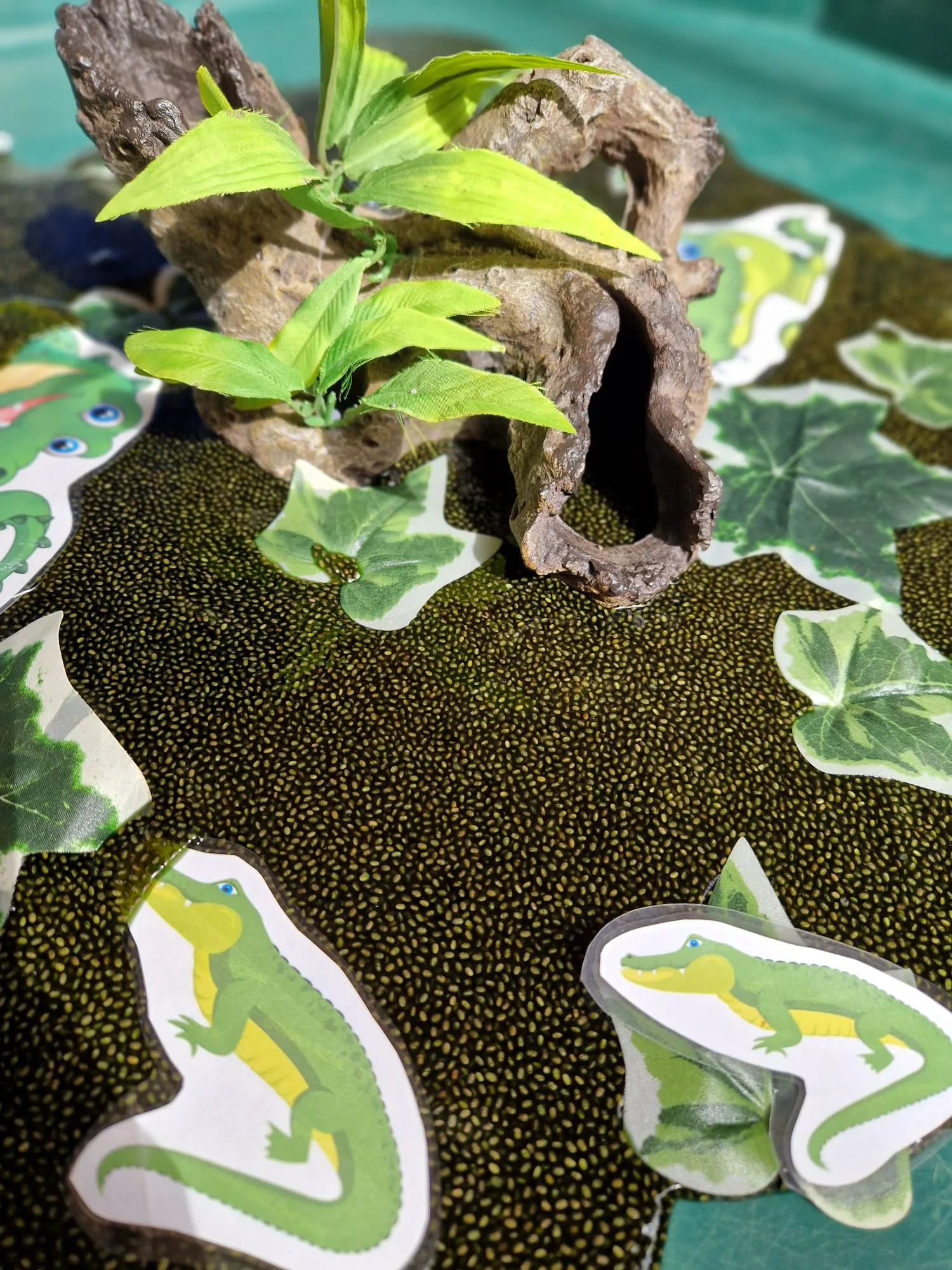 At The Zoo messy play theme with animal-inspired sensory activities